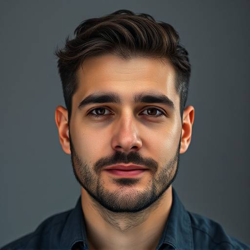 Retrato de Fernando Mendes, especialista em ediäão e tratamento de imagens do Estüdio Fotográfico Luz do Sol.