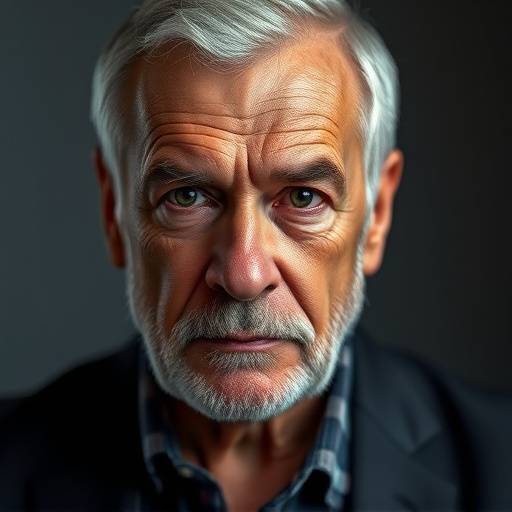 Retrato de Roberto Almeida, fotógrafo sênior do Estüdio Fotográfico Luz do Sol, com um olhar determinado e profissional.
