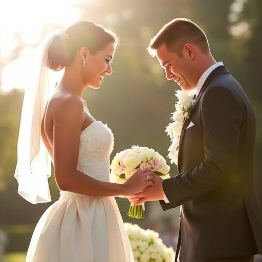 √çcone de um casal se casando, representando o servi√§o de fotografia de casamento.