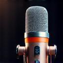 Microfone moderno e vibrante